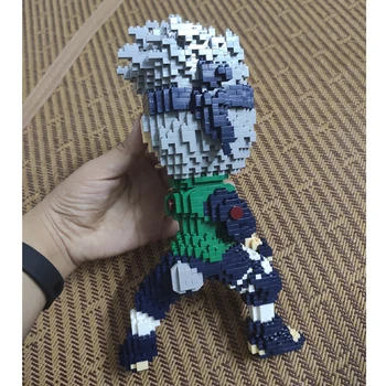 Балоды 16094 anime Naruto Хатаке ninja Kakashi crtani DIY 3D model Dijamant mini građevinski blokovi i cigle igračke za djecu bez kutije