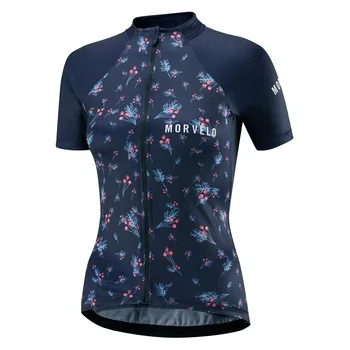 Morvelo Mtb Bike Women Summer lady Short Sleeve Bicycle Cycling Jersey Road Shirt Outdoor Sports Ropa Ciclismo Clothing