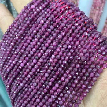 Visoka kvaliteta ограненные prirodne Rubys safira nar turmalin kamena zrna 2 mm 3 mm Loose Gem stone perle za DIY nakit