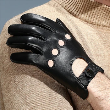 Moto rukavice za zaslon osjetljiv na dodir kožuh koža Jesen Zima rukavice crna teretana trening vožnje rukavice NZ153