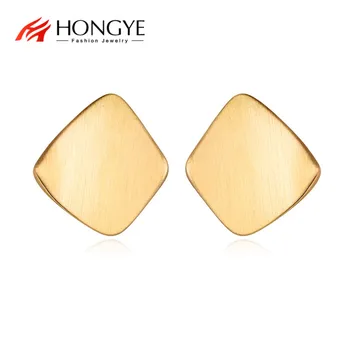 HONGYE 2020 jednostavan novi zlatna boja metala geometrijski naušnice Šarm žene Modni punk nakit pribor za zabave, poklona