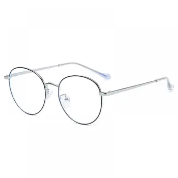 YAMEIZE moda cijele anti plavo svjetlo okvir za naočale retro ženske naočale okviri prozirne leće metalne naočale Žene Gafas De Sol