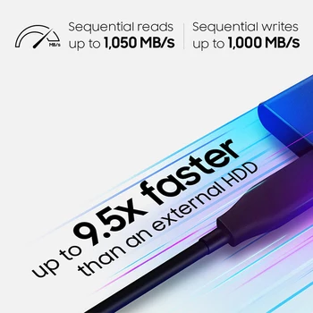 Samsung T7 prijenosni SSD 500GB do 1TB 2TB USB 3.2 vanjski statički disk Type-c prijenosni tvrdi disk do 1050 MB/s