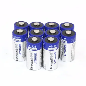 4 kom. / lot Etinesan1500mAh li CR123A 3 u litijske foto baterije EL123A CR17345 123 123a 3 Volt baterija
