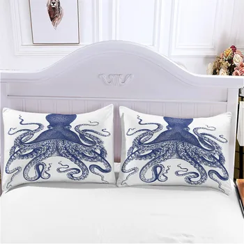3D komplet posteljinu hobotnica ispis deka kit realnu posteljina s наволочкой set posteljine tekstila za domaćinstvo