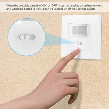 Infracrveni PIR Motion Sensor Switch PVC ugrađivanja zidne lampe lampe prekidač za uključivanje / isključivanje i PIR Switch Light Bulb Switch asortiman