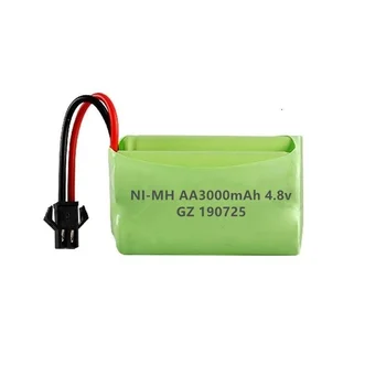 (SM Plug) Ni-MH 4.8 v 3000mah Baterija + USB Charger For Rc toys Cars Tenkovi Robots Boats Guns 4* AA 4.8 v Punjive Battery Pack