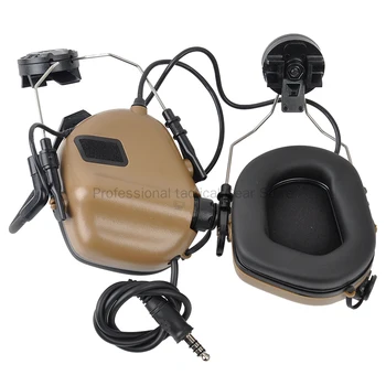 OPSMEN Earmor Taktički M32H Anti Noise Headphone with Helmet Rail Adapter Set for ARC FAST Helmet Airsoft Earmuffs Headset