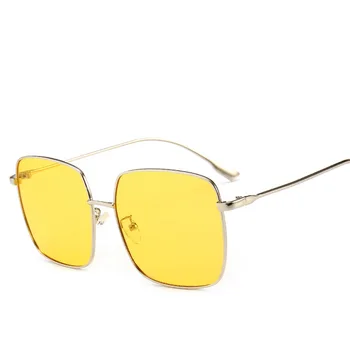 AIMISUV 2019 nova kvadratni okvir stare sunčane naočale Žene predimenzionirani aluminijski okvir velike sunčane naočale za muškarce ženske nijanse UV400