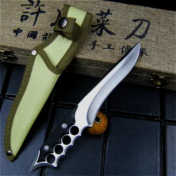 EVERRICH vanjski džungla izravan popularan nož ravno nož oštar lovački nož kamp čvrstu obranu potreban nož + rukav