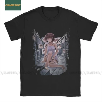 Lain Iwakura serijski eksperimenti Lain majica za muškarce Glitch manga djevojka Sci Fi japanska anime pamuk tees kratki rukav majica