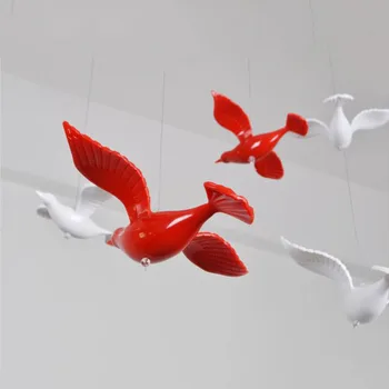 1 kom. Crystal akrilne Ptice vjenčanje visi prozor DIY odmor stranke dječji vrtić boja stropa ptica ukras rekvizite