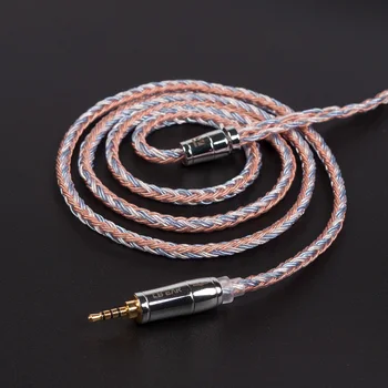 KBEAR 16 Core посеребренный kabel s 2pin/TFZ/QDC kabel za slušalice za C10 KZ ZS10 PRO ZSX BLON BL03 CCA C12 TFZ za slušalice