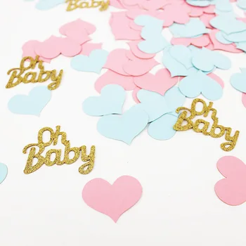 Baby Shower tablica konfete šljokice to dječak djevojčica o baby Party kolica boca Anđeo Конфетт rođendan isporuke 30