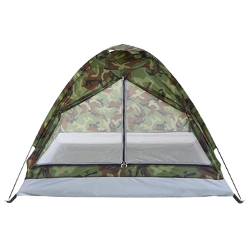 TOMSHOO 2 osobe kampiranje šator plaža šator jednoslojni šator prijenosni kamuflaža poliester PU1000mm kamp planinarenje vanjski šator