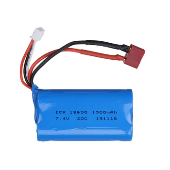 7.4 v 2S battery for 1001 1002 HB ZP1001 HB ZP1002 Remote Control Car Accessories 7.4 v 1500mah Li-ion battery 20C 18650 T plug