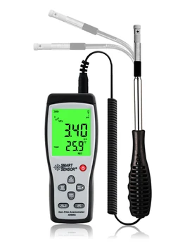 Inteligentni senzor AR866A vruće žice Термоанемометр mjerač brzine strujanja zraka 0~9999m3/min toplinske anemometar mjerač brzine vjetra s USB