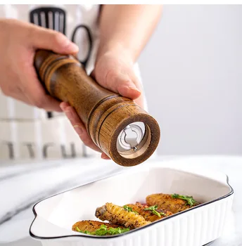 Hrastov papar ručni mlin za biber brusilica snažna začin višenamjenski mlinac začin boca kuhinjske alate