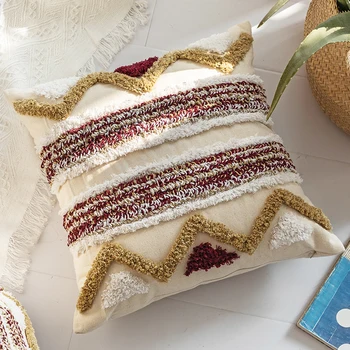 Marokanski stil jastučnicu snop ručni rad, nakit jastučnicu 45x45 cm za kauč kreveta berba cik-cak kava