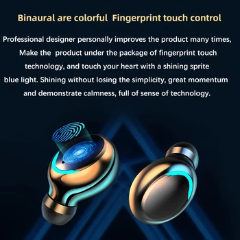 Oringinal F9-5C Fone Bluetooth TWS Fingerprint Touch Headset HiFi stereo slušalice Popsocket bežične slušalice za sport