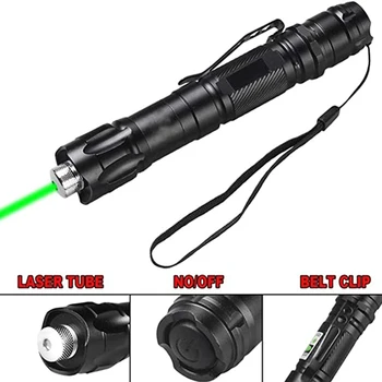 Lov visoka snaga zeleni laseri podesivi fokus i Zeleni laser pointer ručka 532nm 500 do 10.000 metara laser 009 raspon