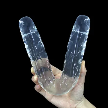 Seks je veliki dildo dual Don penis umjetni penis jelly dildo lezbijke pička anal plug-in seks-igračke za žene fleksibilne soft