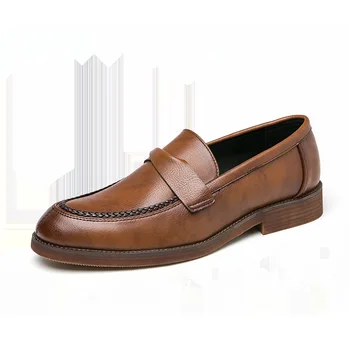 Veleprodaja Dropship muškarci elegantne оксфордские cipele muške броги poslovne vjenčanicu formalne cipele od umjetne kože metalni ukras 785