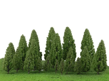 20шт toranj u obliku stabala model vlak park dvorište ulica selo izgleda krajolik scena krajolik 1:50-400 zelena
