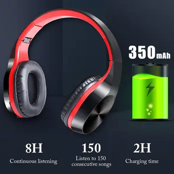 Bežične slušalice Bluetooth slušalice sklopive slušalice dubok bas slušalice Handfree s mikrofonom, TF kartica za iPhone Huawei Xiaomi