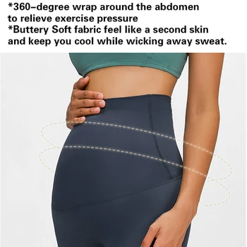 SHINBENE Buttery-soft i High Rise Yoga Pants Sport Gym Leggings trudnica četiri načina elastične kućni fitness trening tajice