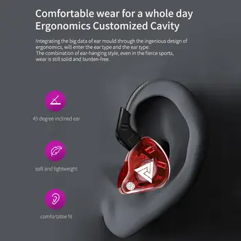 Originalni QKZ AK6 žičane slušalice 3.5 mm AUX univerzalni sportski HiFi zvuk glazbe slušalice u uhu s mikrofonom prijenosne slušalice za Xiaomi