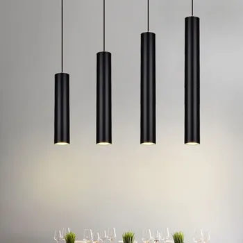 Moderni viseći svijećnjak duge cijevi svjetlo kuhinja otok blagovaonica svjetiljke cilindar cijevi viseće svjetiljke za uređenje doma