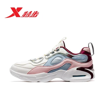 Xtep Woman Running Shoe Fashion Female Casual Sneaker Comfortable Mix-color Shoe 981418520821