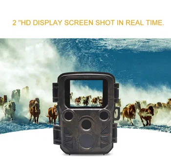 Mini300 lov kamere, IP66 vodootporan 12MP 1080P фотоловушки noćni vid, Biljni i životinjski svijet infracrveni lov trag kamere za vanjsku primjenu