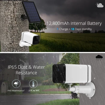 Jimi JH018 IP kamera 1080p sa mrežom 4G punjiva baterija radi solarni panel Wifi kamera Full HD Security Camera Outdoor