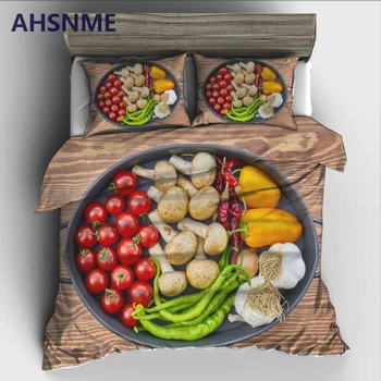 AHSNME namirnice u svijetu kineski vrući lonac od povrća komplet posteljinu visoke razlučivosti ispisa deka za HR AU EU US Size
