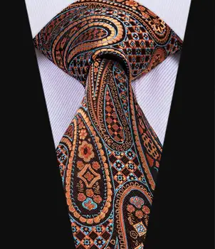 Hi-kravata poznati brand visoko kvalitetne muške kravate poslovni stil Paisley uzorkom i kravate maramicu manžete set za svadbene zurke SN-3078