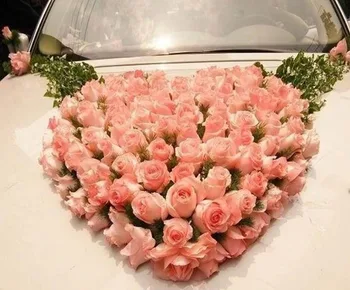 39*41 cm jedno srce promašaj, plastičnim okvirom dojenče s cvjetnog pjenom prljavštine svatova cvjetnih aranžmana dekoracija automobila