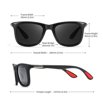 Funkcionalnost KDEAM trg sunčane naočale u stilu Wrap-Around polarizovana muškarci s jakim materijalima poboljšani vid sunčane naočale Žene