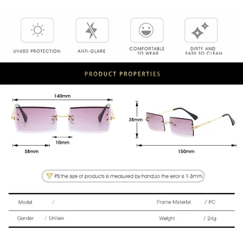 Luksuzni nove sunčane naočale dame muškarci ulica snimanje trend dizajn brand sjene rafting naočale UV400 moda gradijent ženski
