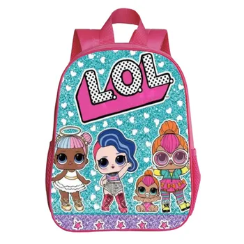 Cool 12-inčni Mochila School Kids Bag Boys LOL Dolls vrtića djeca školska torba za 3D ispis