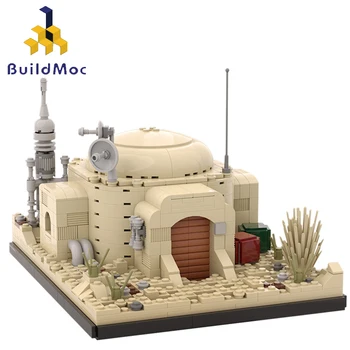 BuildMOC City Buildings MOC Desert Castle Movie Figures Glavni arhitektura gradivni blokovi grad postavlja kuća od cigle dječje igračke poklon