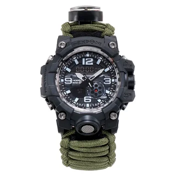 Muški Quartz Digitalni Ručni Sat Outdoors Sport Avantura Watches Chrono Waterproof Led Military Watch Male Clock Fashion Watch