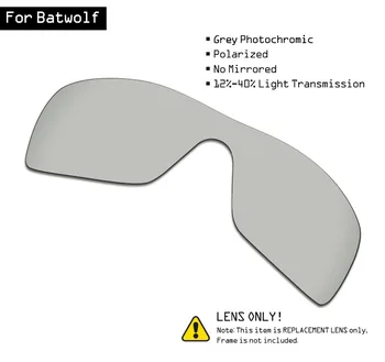 SmartVLT polarizirane sunčane naočale izmjenjive leće za Oakley Batwolf - siva Фотохромный