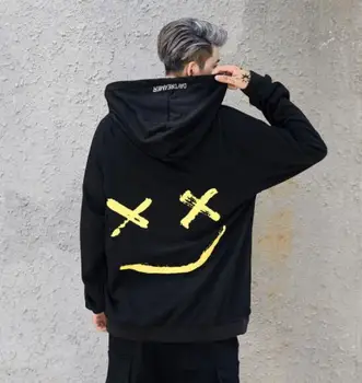 Muški hoodies hoodies osmijeh ispis kape majica hip-hop ulica odjeća Odjeća SAD veličine S-XL