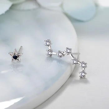 XIYANIKE 925 sterling srebra moda moda jednostavan Veliki Sić Cirkon Crystal naušnice za žene dar Oorbellen Brincos VES6615