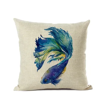 Kreativna jastuk za zlatne ribice poklopac Šaran plivanje baciti na jastuk, jastučnica emocija poklopac na jastuk kućni ukras poklopac