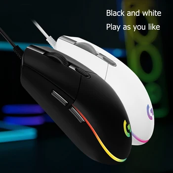 8000 dpi gaming miš 6 tipki žičani miš pluća igre elementi za Logitech G 102 LIGHTSYNC Gamer