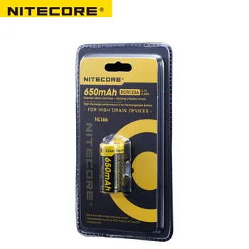 Besplatna dostava Nitecore NL166 16340 RCR123A 3.7 V 2.4 Wh 650mAh litij baterija baterija baterija baterija baterija
