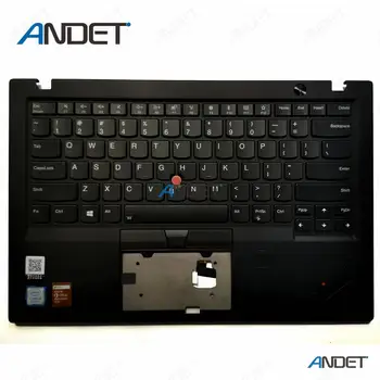 Originalni za Lenovo ThinkPad X1 Carbon 6th Gen 20KH-20KG Palmrest Cover velika slova + američka tipkovnica s pozadinskim osvjetljenjem 01YR573 01YU651